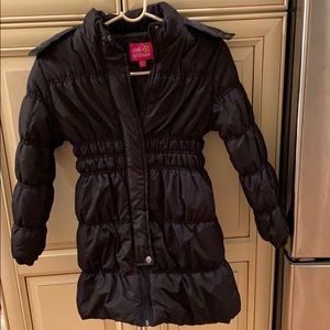 Girls Black Winter kids size Jacket size 10/12